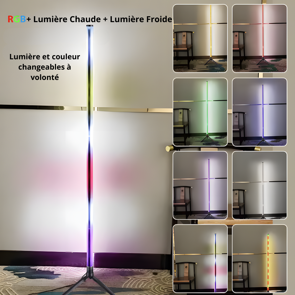 Lampadaire LED RGB d’angle Spectra