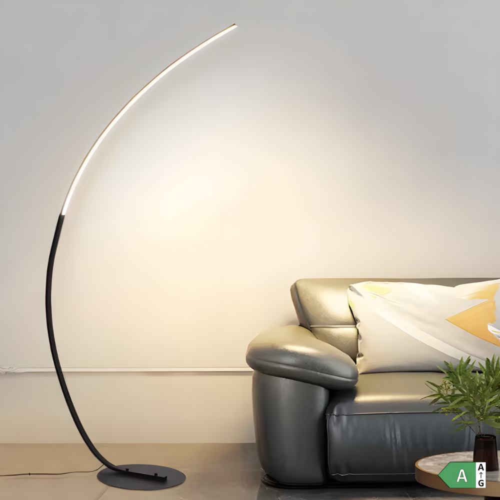 Lampadaire LED arqué nordique Nørlys