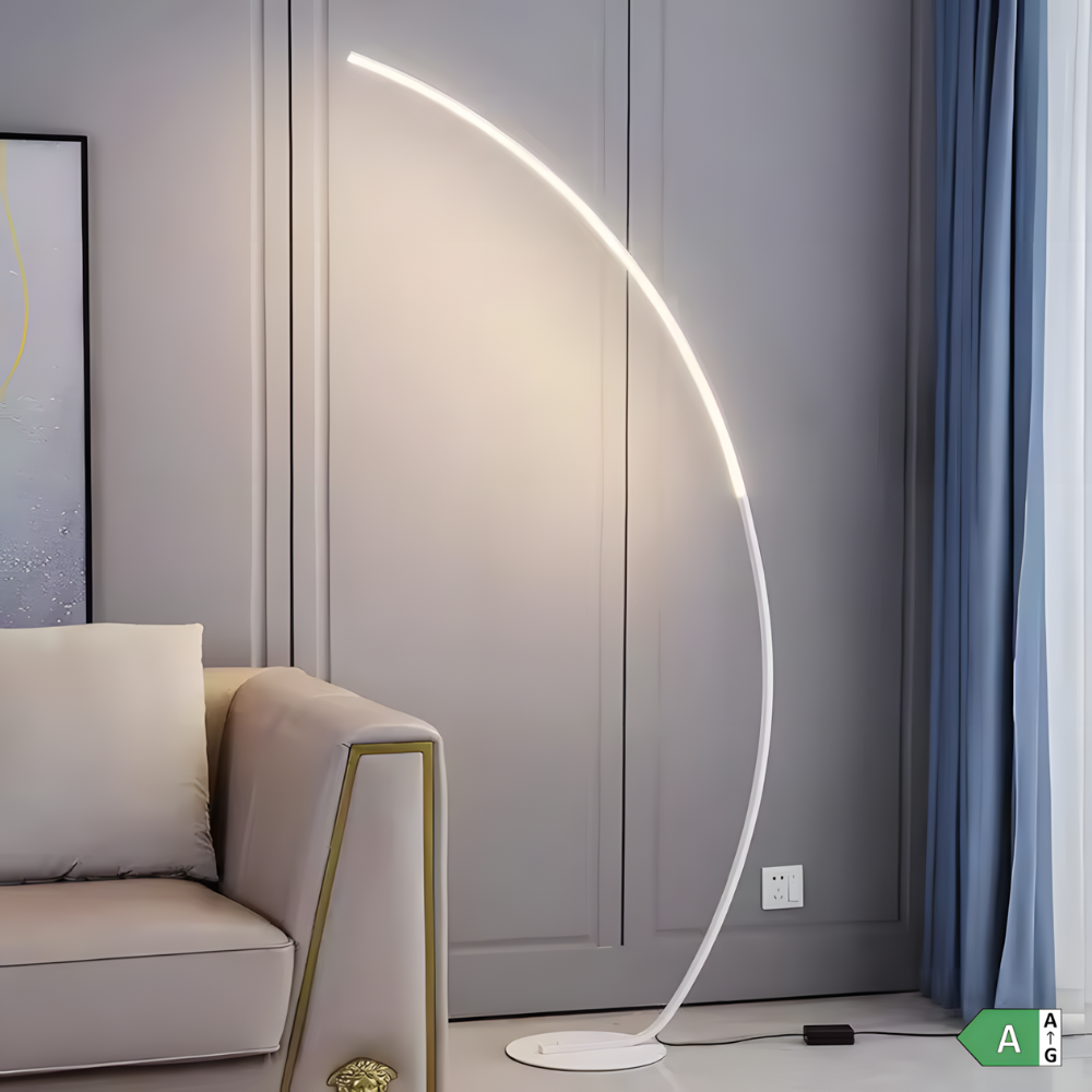 Lampadaire LED arqué nordique Nørlys