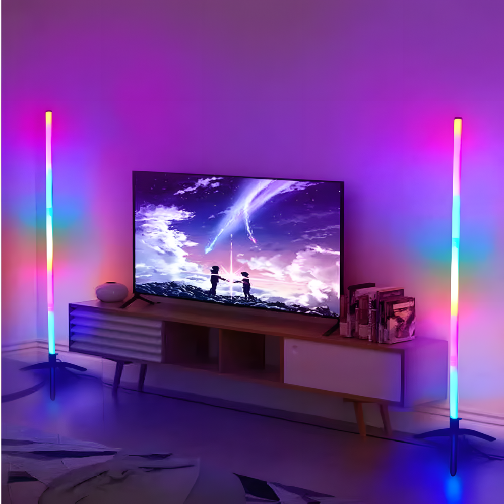 Lampadaire LED RGB d’angle Spectra