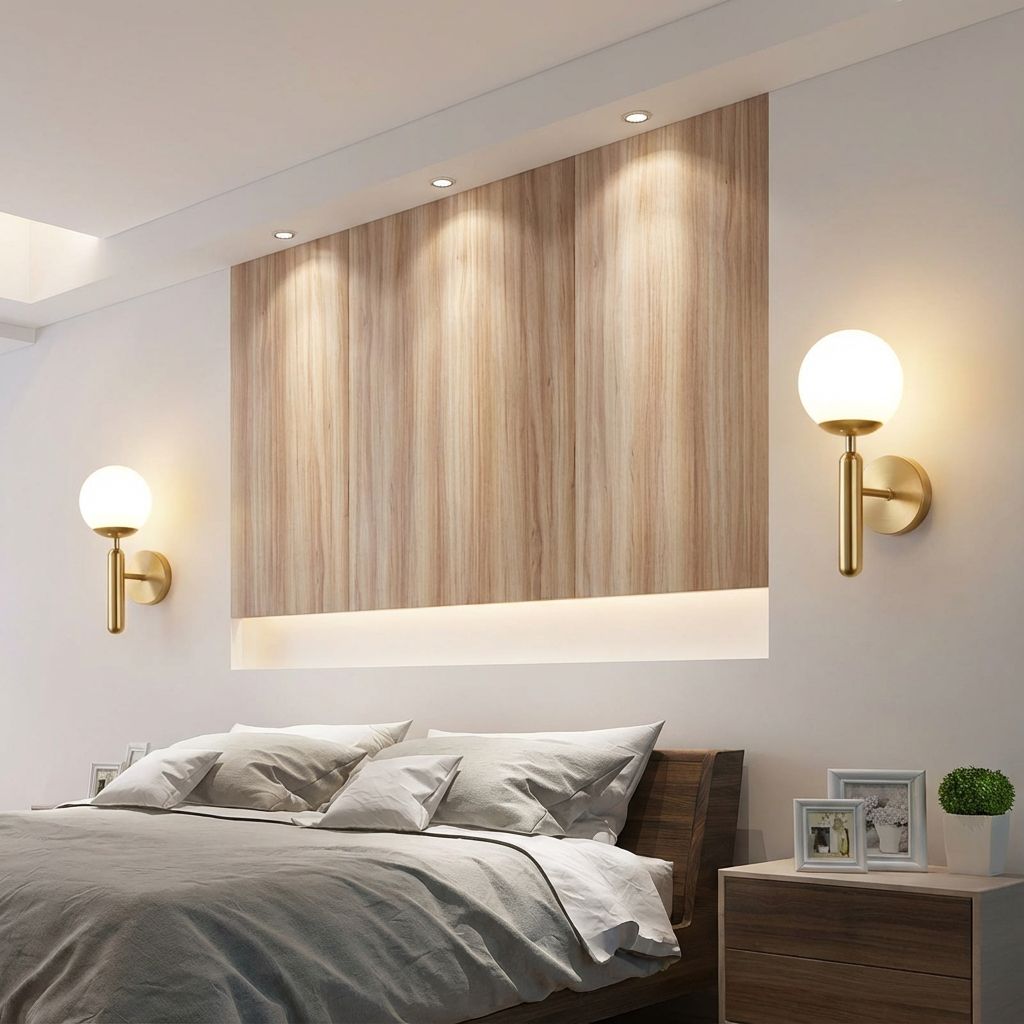 Applique murale verre dépoli Opalys