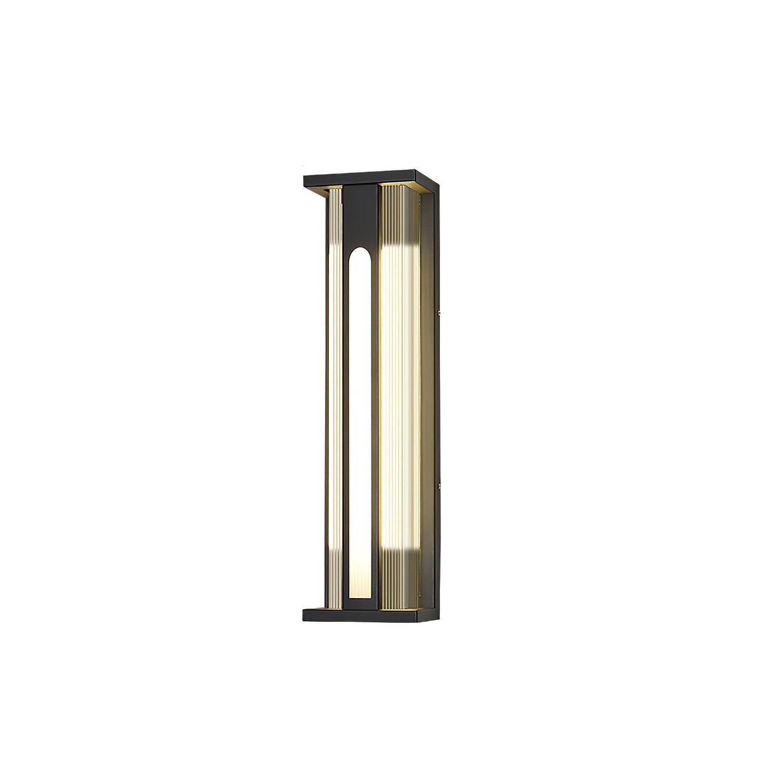 Applique murale extérieure Bellamy Flair – inox et acrylique, lumière chaude