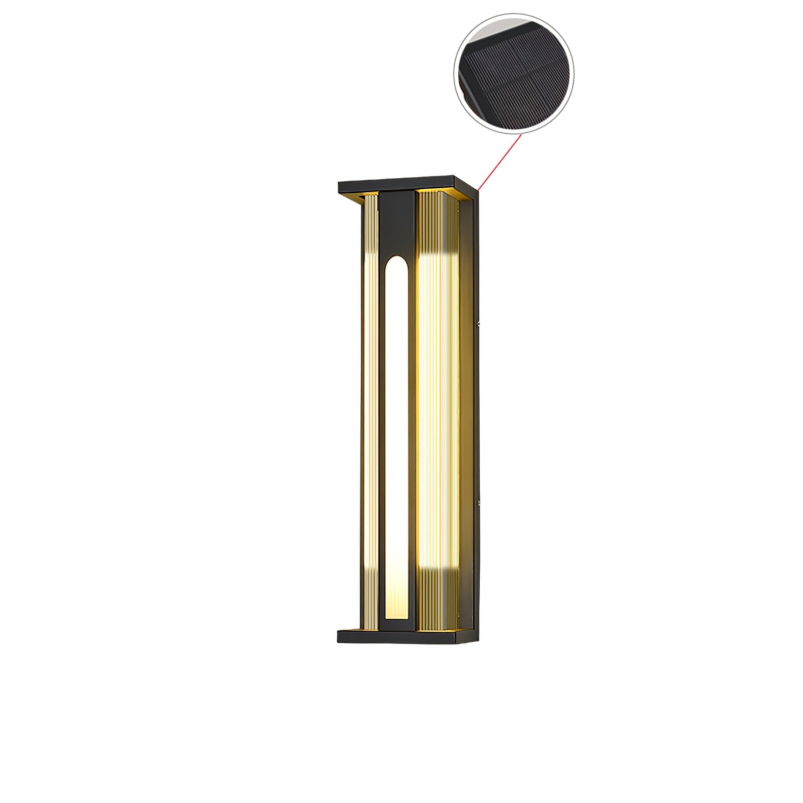 Applique murale extérieure Bellamy Flair – inox et acrylique, lumière chaude