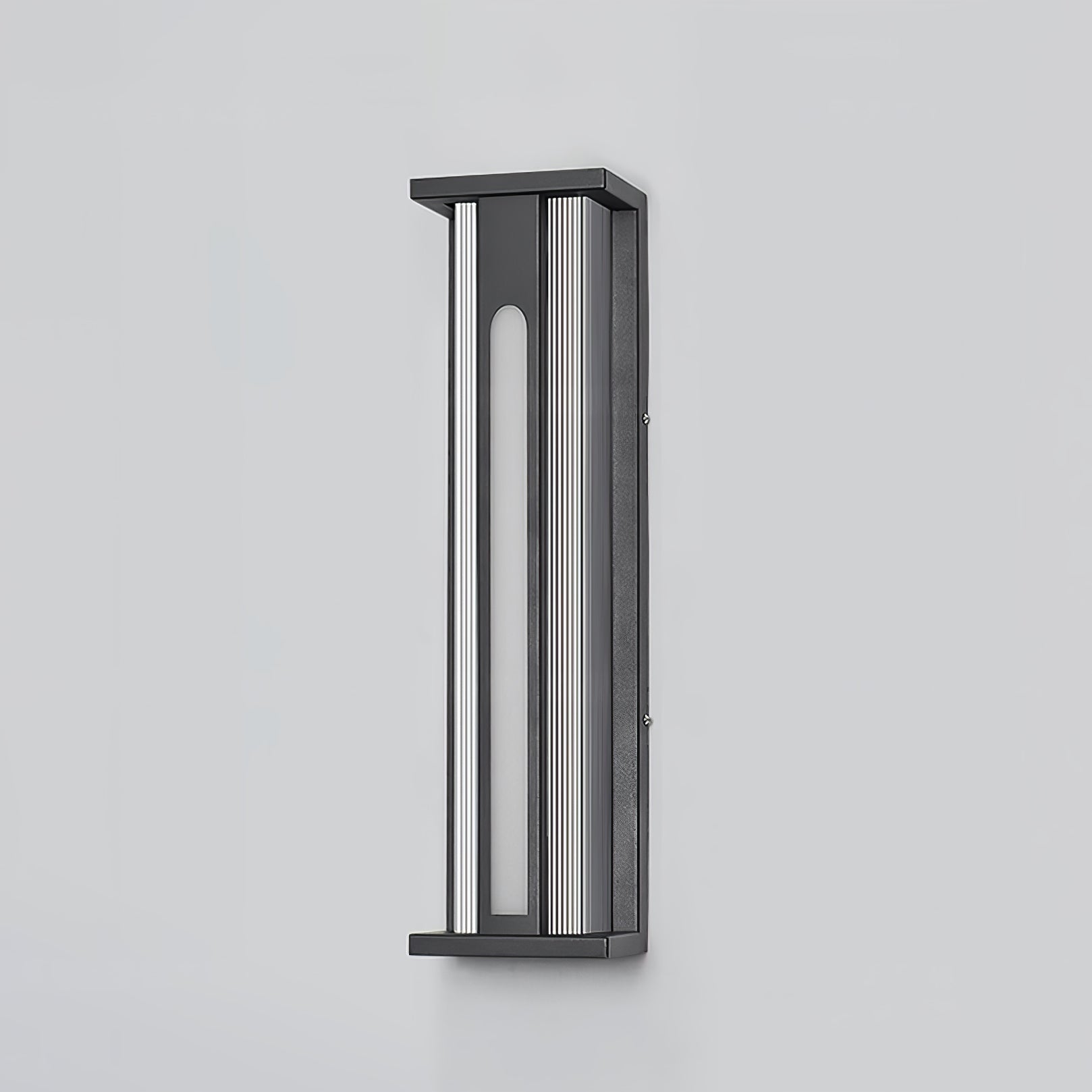 Applique murale extérieure Bellamy Flair – inox et acrylique, lumière chaude