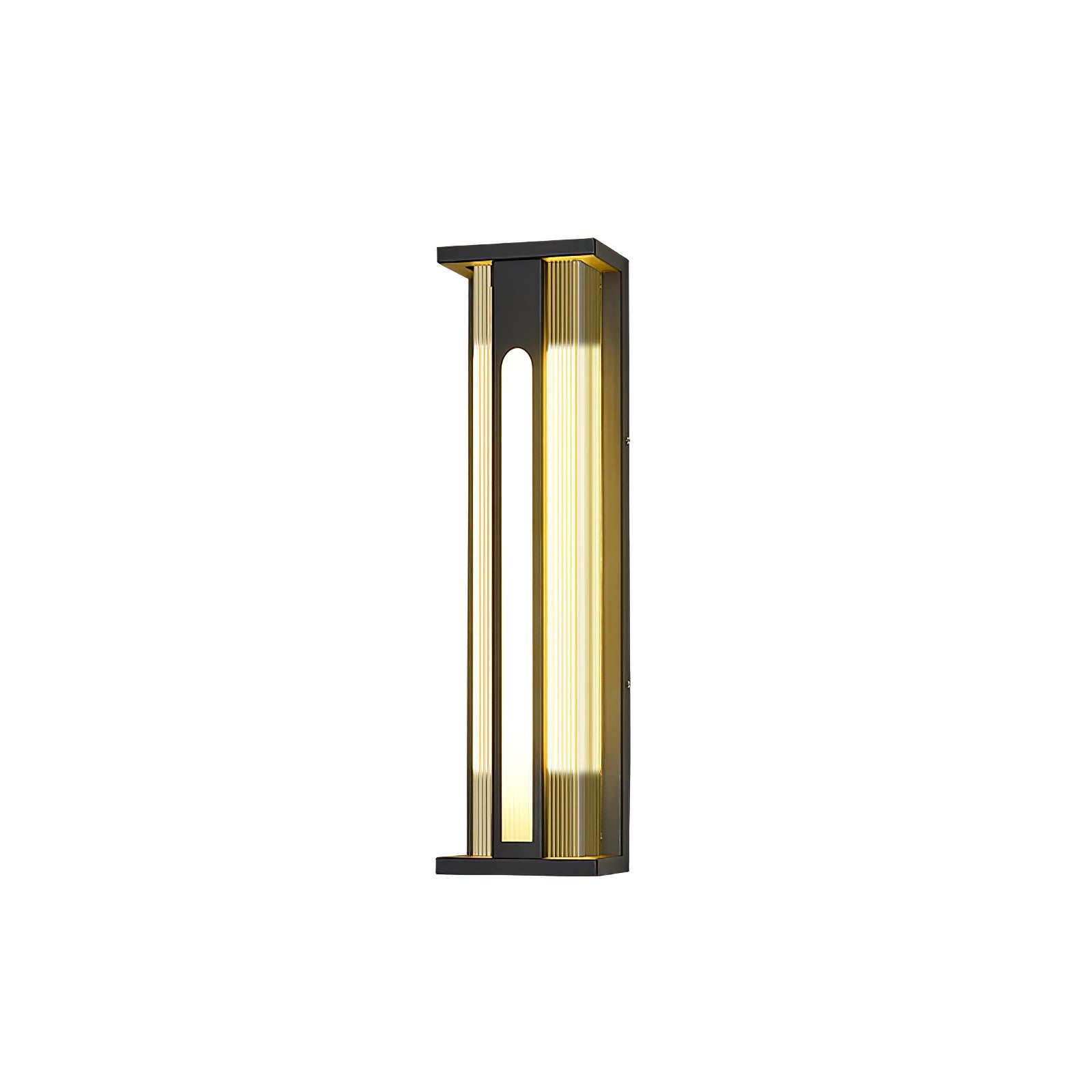 Applique murale extérieure Bellamy Flair – inox et acrylique, lumière chaude