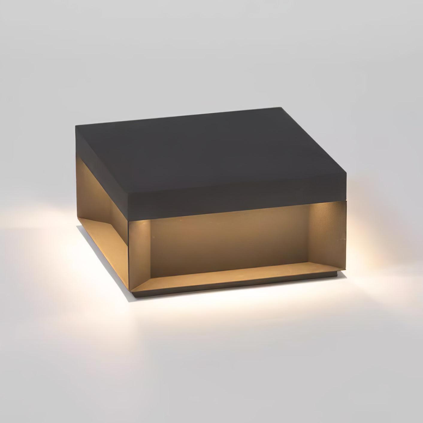 Borne de jardin LED en métal sablé – imperméable IP65, filaire ou solaire