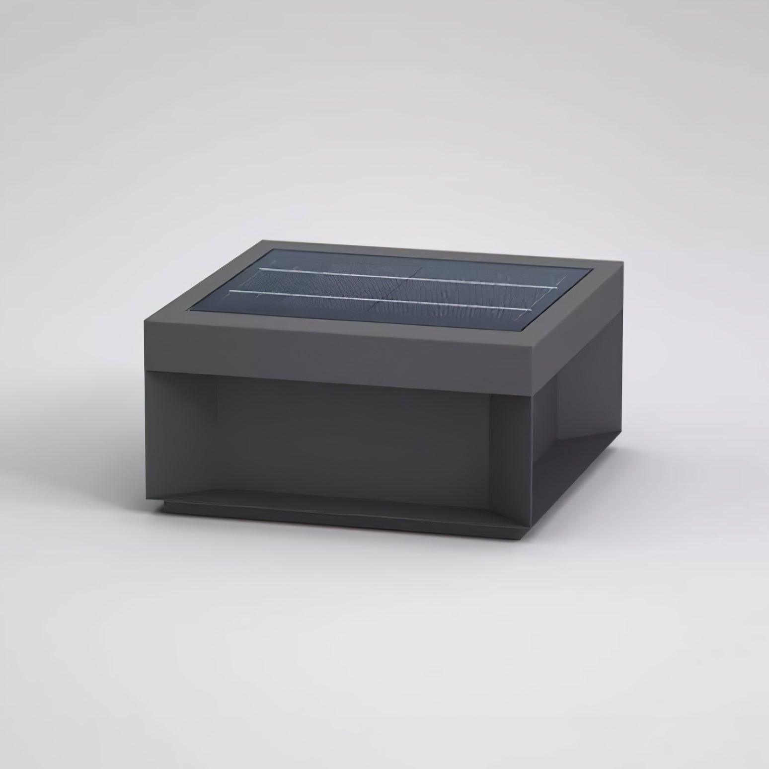 Borne de jardin LED en métal sablé – imperméable IP65, filaire ou solaire