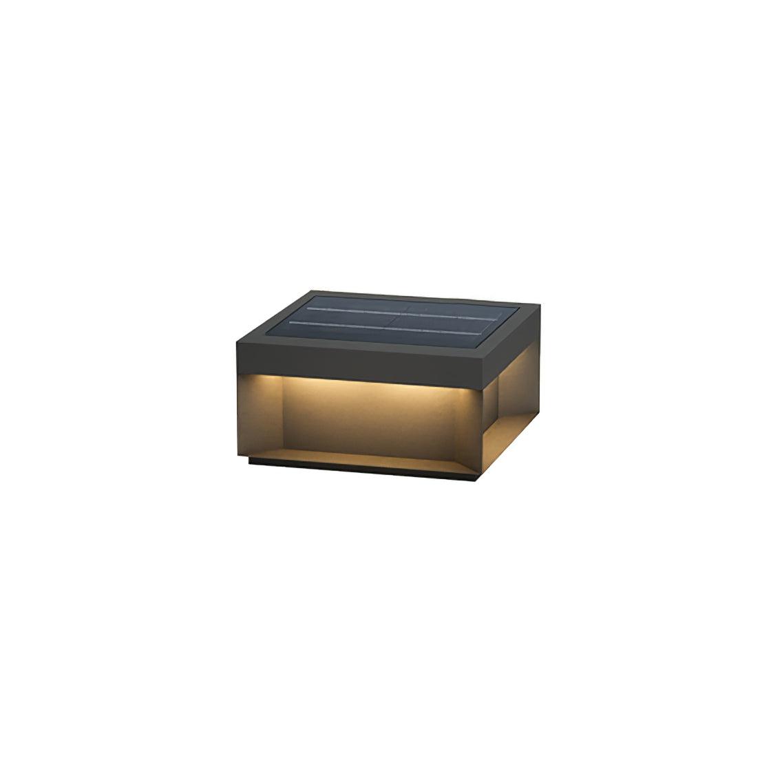 Borne de jardin LED en métal sablé – imperméable IP65, filaire ou solaire