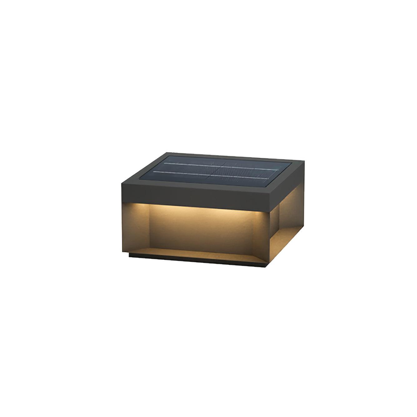 Borne de jardin LED en métal sablé – imperméable IP65, filaire ou solaire