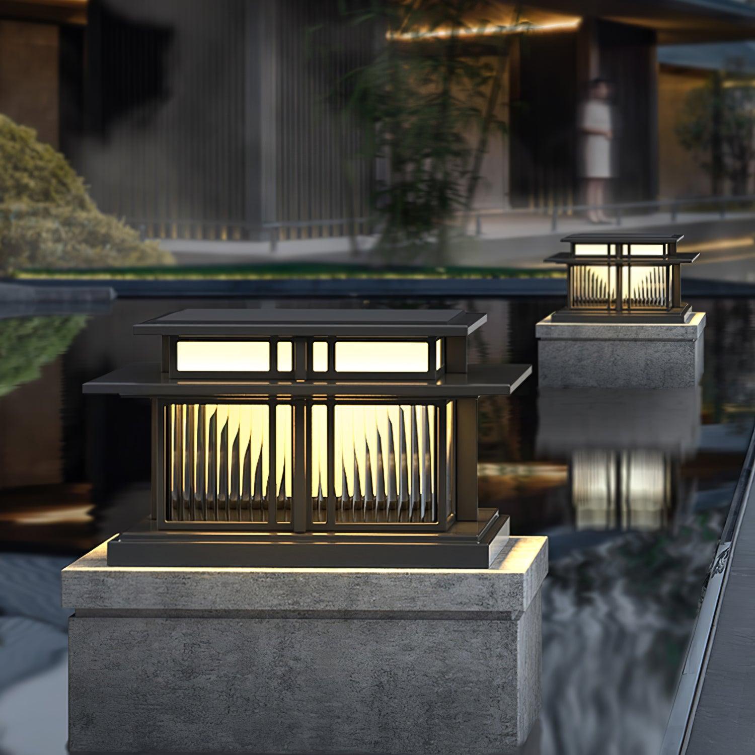 Colonne lumineuse extérieure LED Boilyn – IP65, résistante aux UV