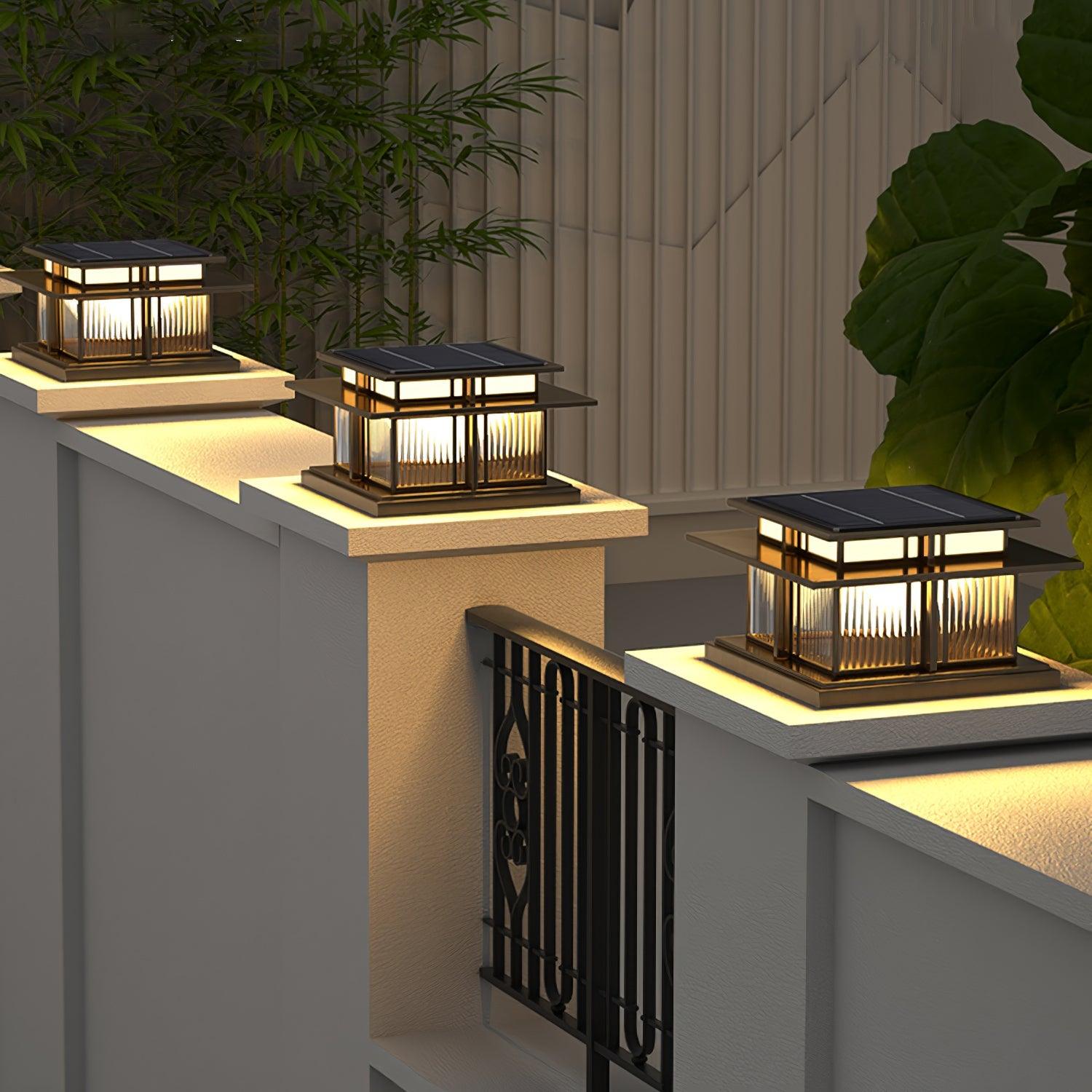 Colonne lumineuse solaire extérieure Boilyn – IP65, résistance UV et couleur