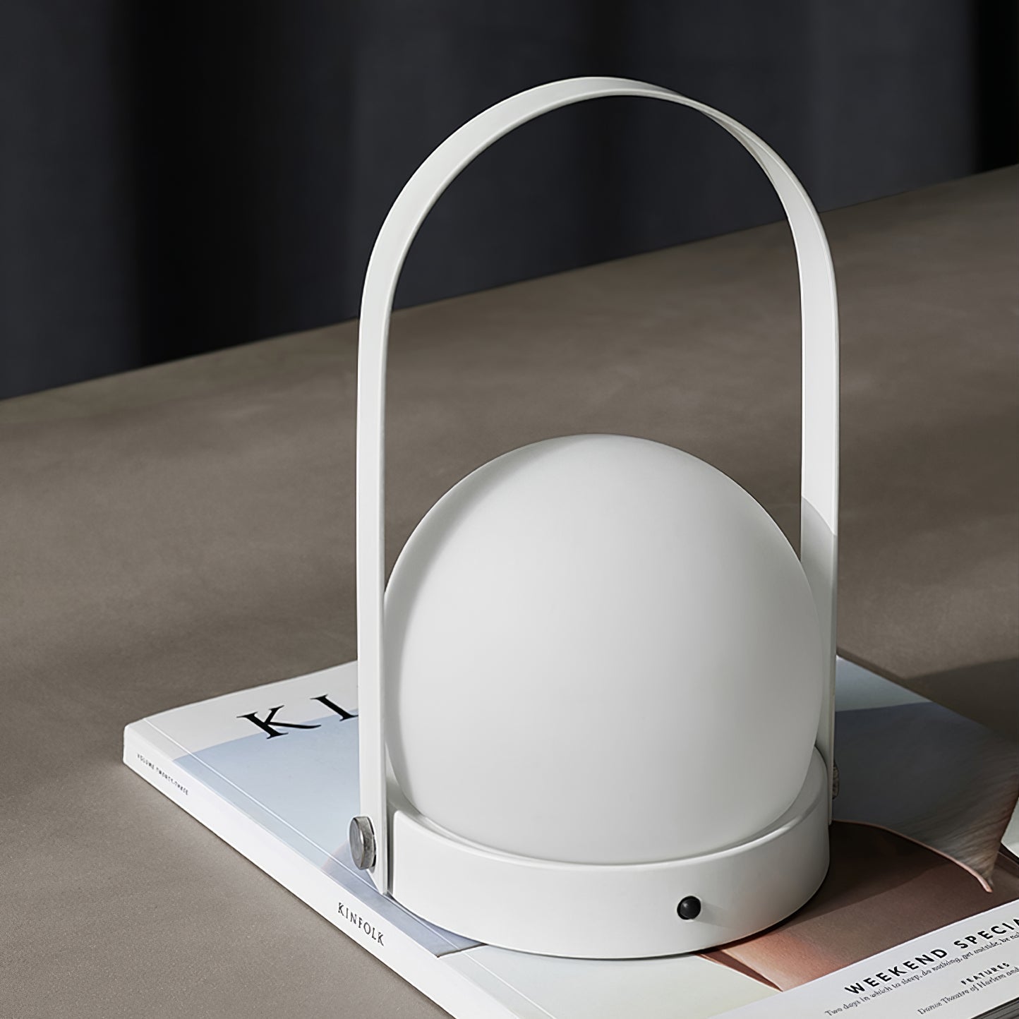 Lampe de table rechargeable sans fil Carrie – lumière chaude, nomade