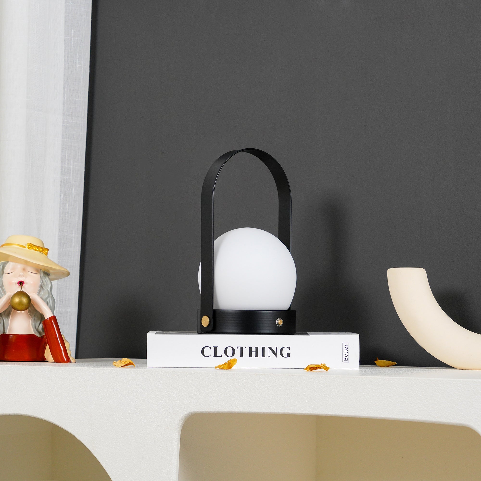 Lampe de table rechargeable sans fil Carrie – lumière chaude, nomade