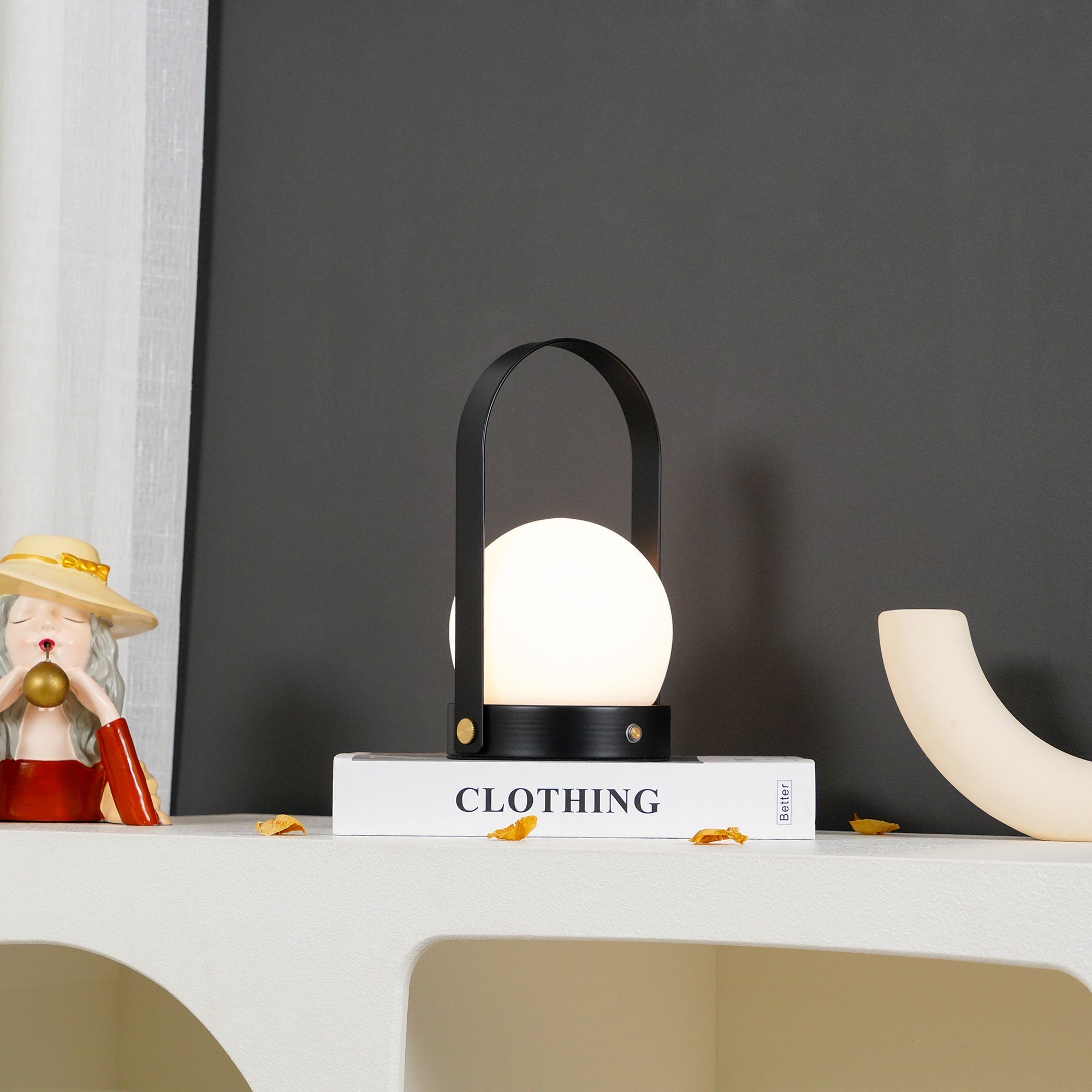 Lampe de table rechargeable sans fil Carrie – lumière chaude, nomade