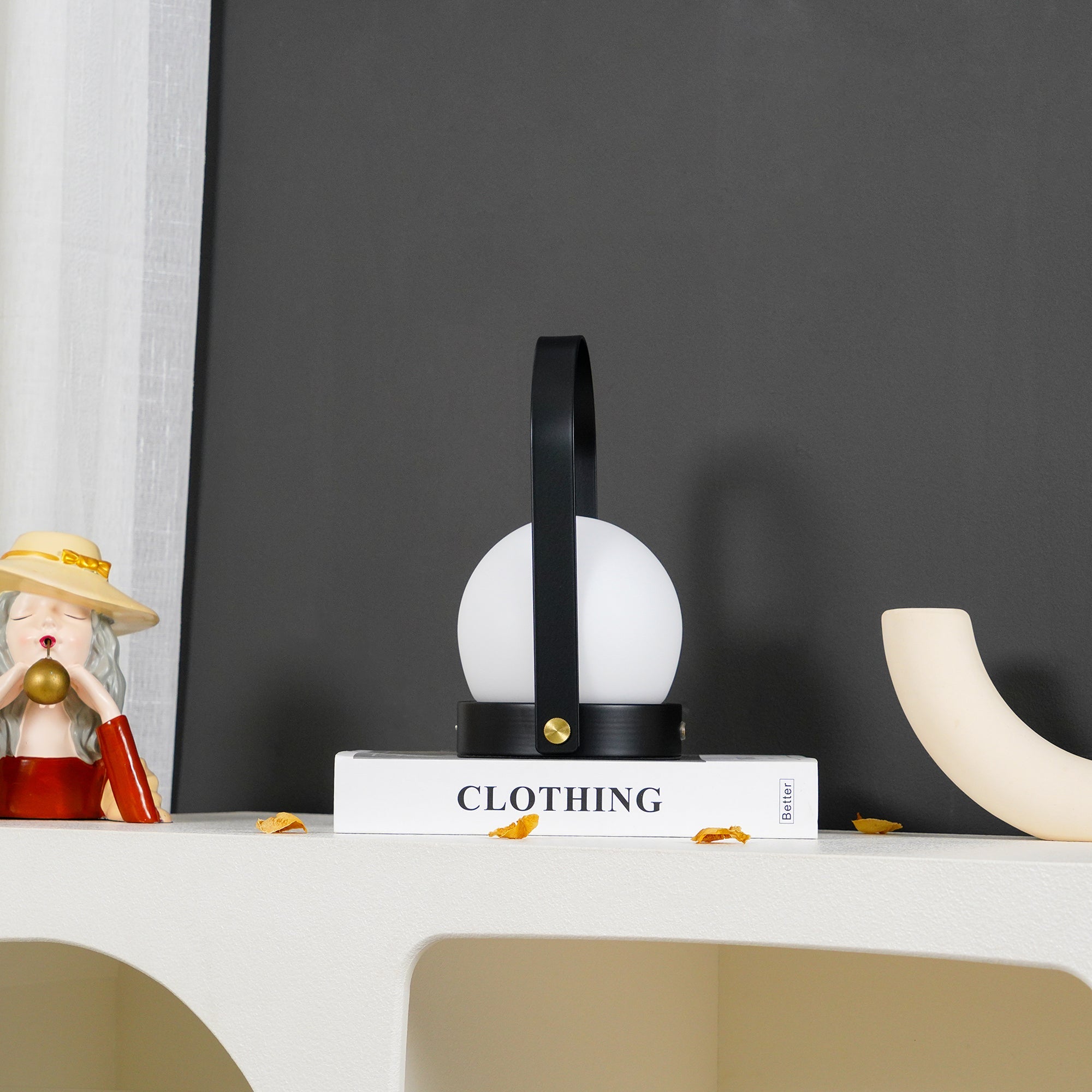 Lampe de table rechargeable sans fil Carrie – lumière chaude, nomade