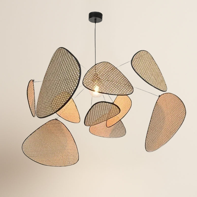 Suspension sculpturale en rotin Aerelia