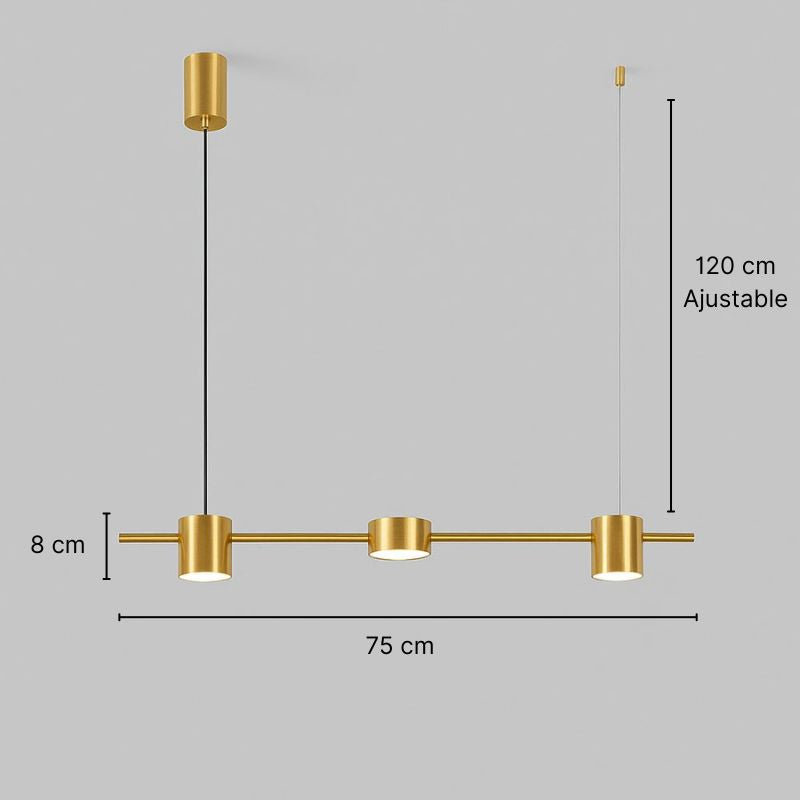 Suspension linéaire à spots Aurion