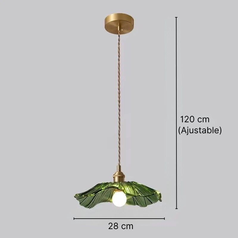 Suspension florale en verre sculpté Floréa