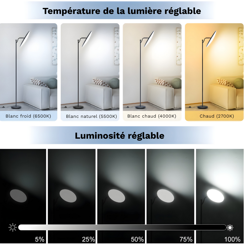 Lampadaire LED design Aeron