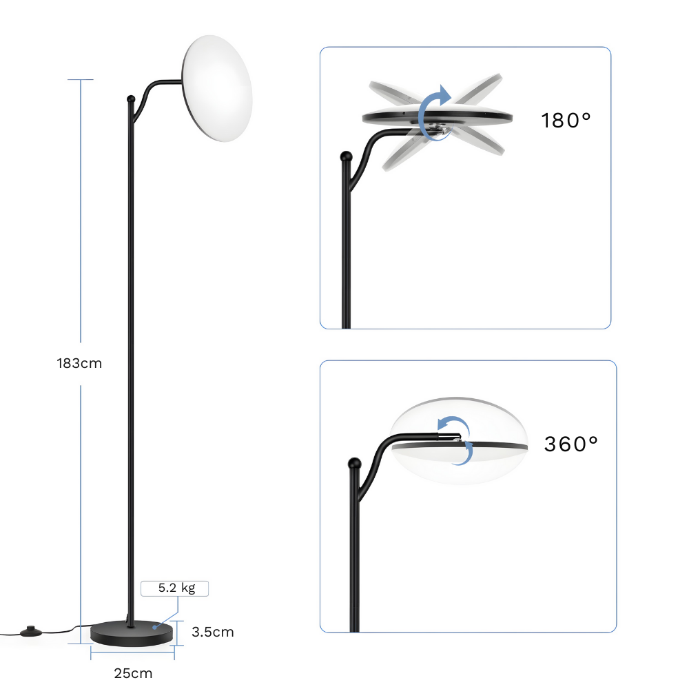 Lampadaire LED design Aeron