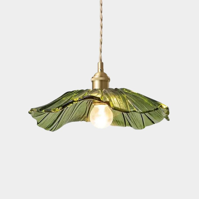 Suspension florale en verre sculpté Floréa
