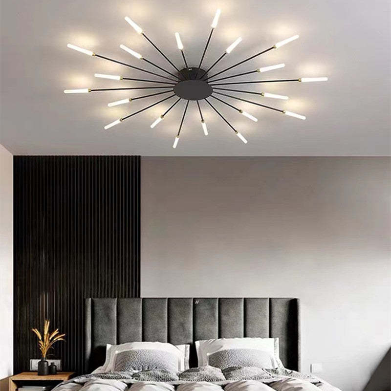 Plafonnier LED Sculptural à Anneaux