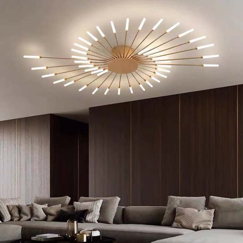 Plafonnier LED Sculptural à Anneaux