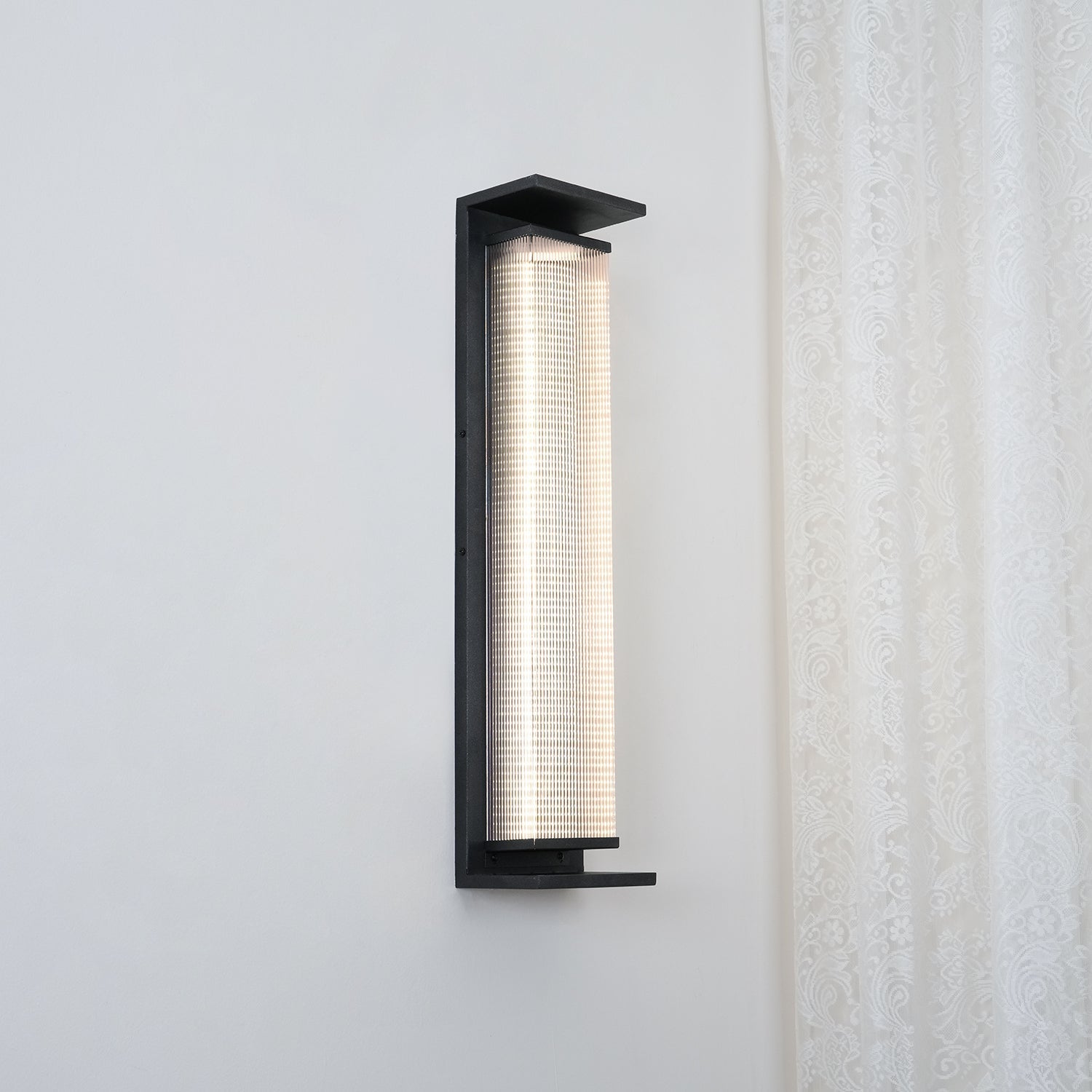 Applique murale extérieure rectangulaire en inox – LED, résistante à la rouille