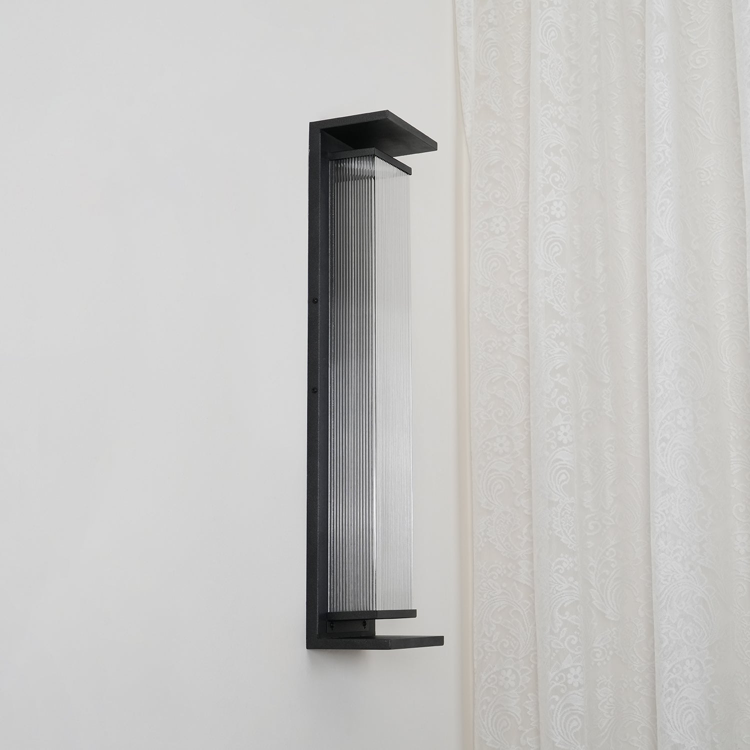 Applique murale extérieure rectangulaire en inox – LED, résistante à la rouille