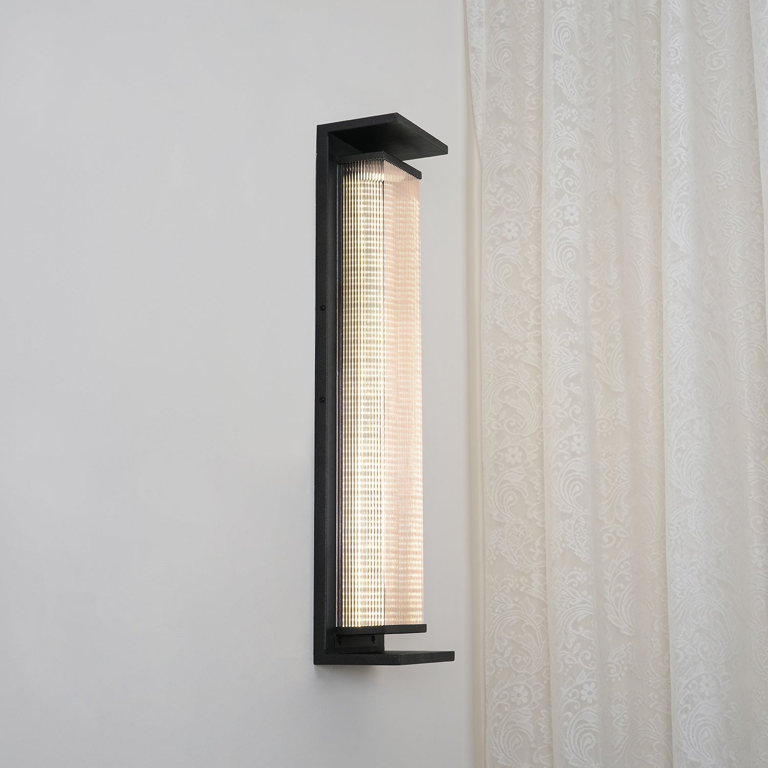 Applique murale extérieure rectangulaire en inox – LED, résistante à la rouille
