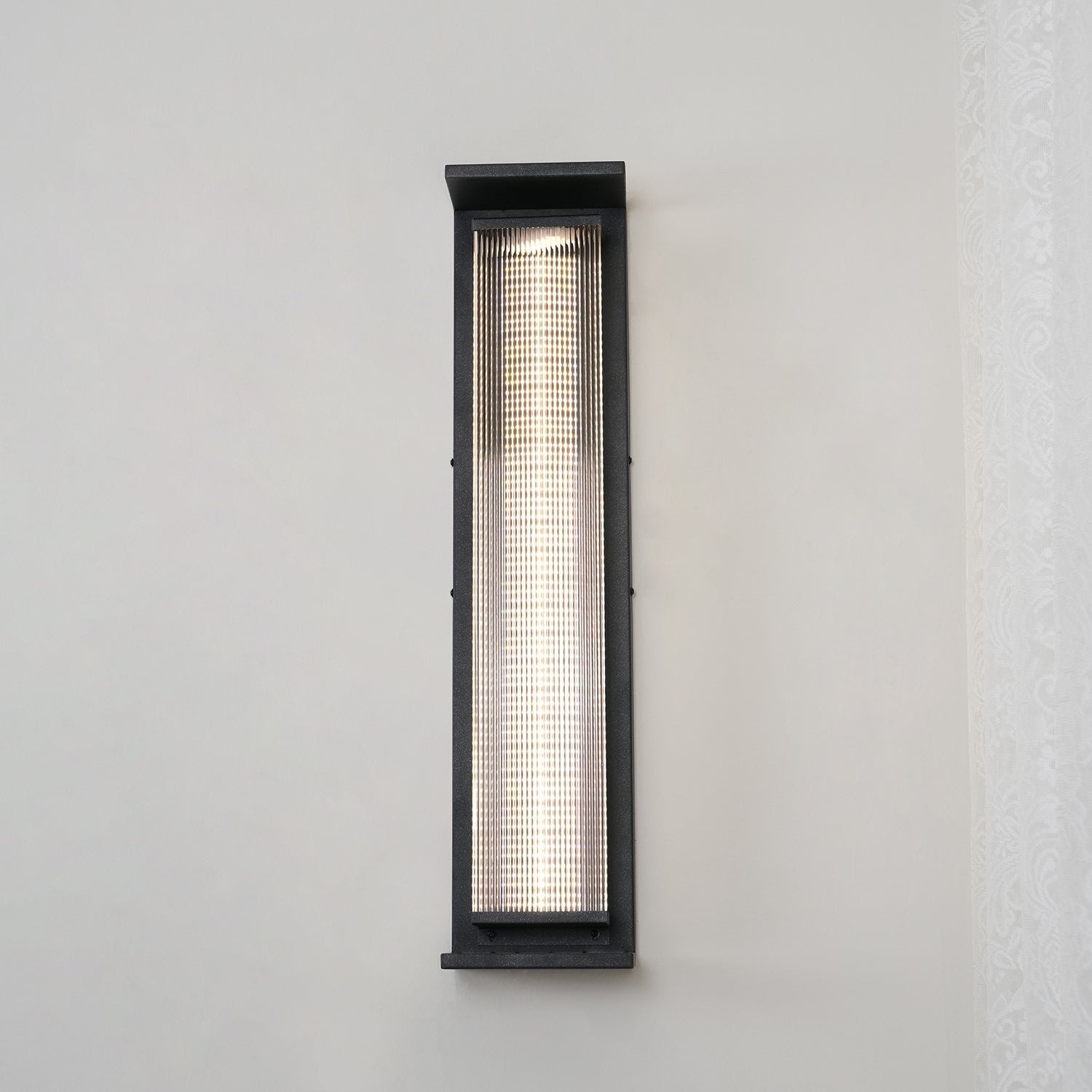 Applique murale extérieure rectangulaire en inox – LED, résistante à la rouille