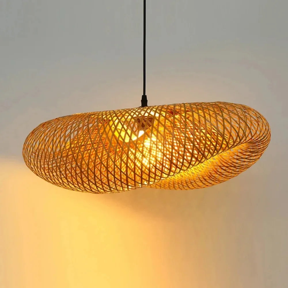 Suspension en bambou sculptural Oceïa