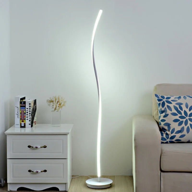 Lampadaire LED nordique en gel de silice et bois – design sobre et naturel