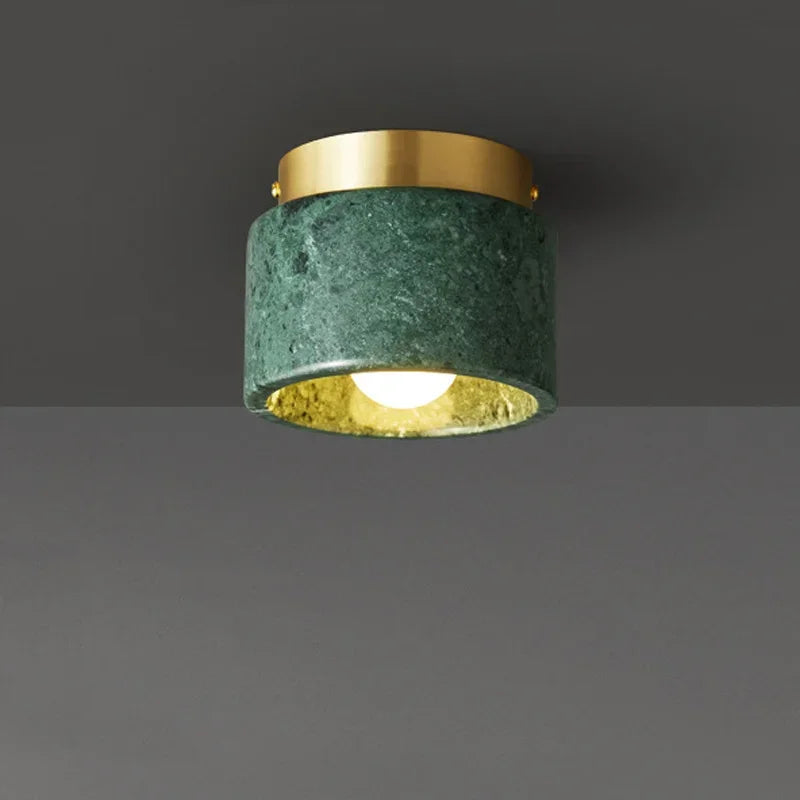 Plafonnier marbre & laiton Velora