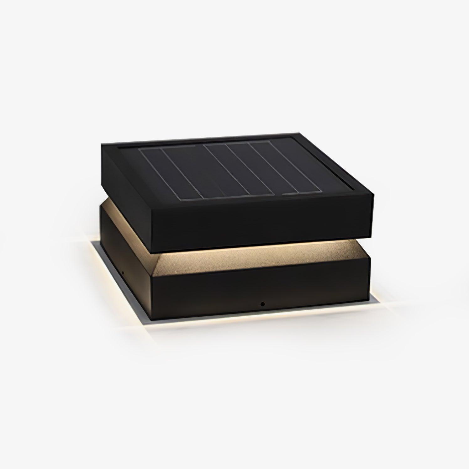 Borne extérieure LED carrée IP65 – résistante aux intempéries, jardin et allée