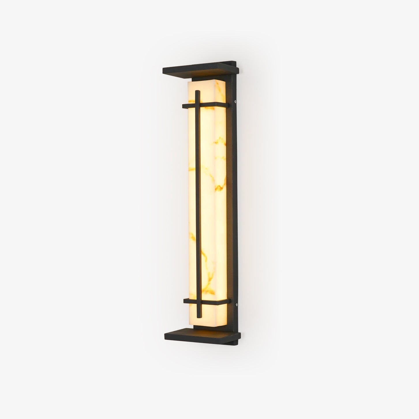 Applique murale extérieure carrée en albâtre – IP65, 3 tailles disponibles