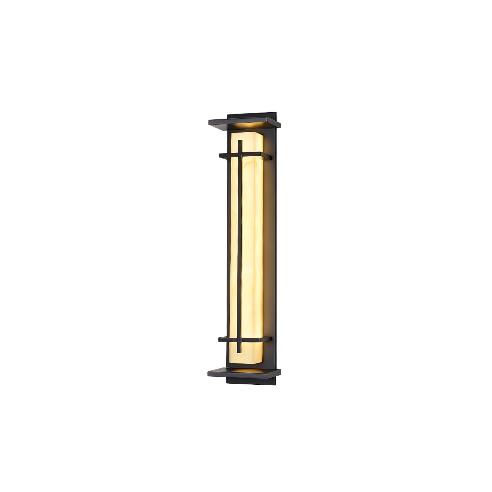 Applique murale extérieure carrée en albâtre – IP65, 3 tailles disponibles