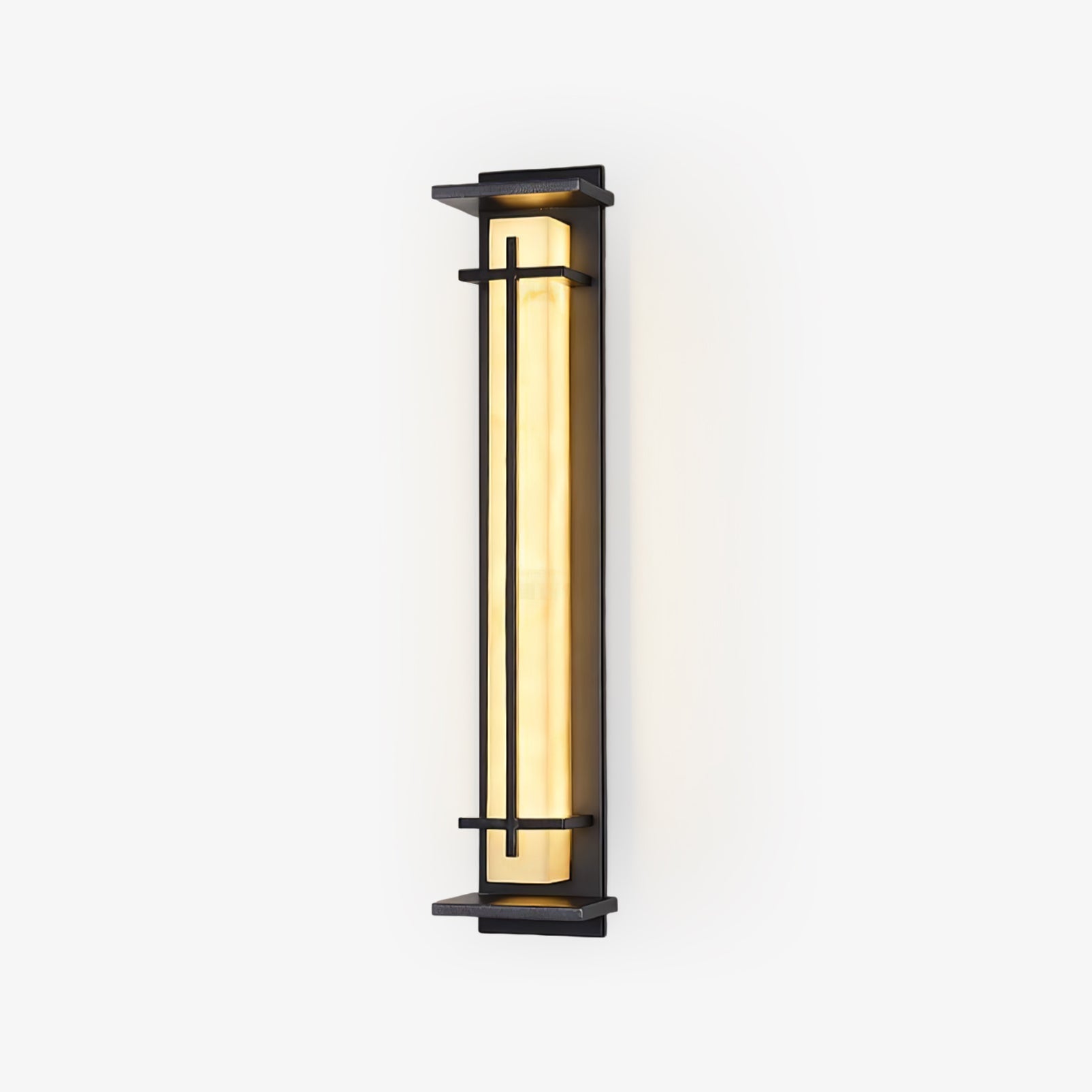 Applique murale extérieure carrée en albâtre – IP65, 3 tailles disponibles