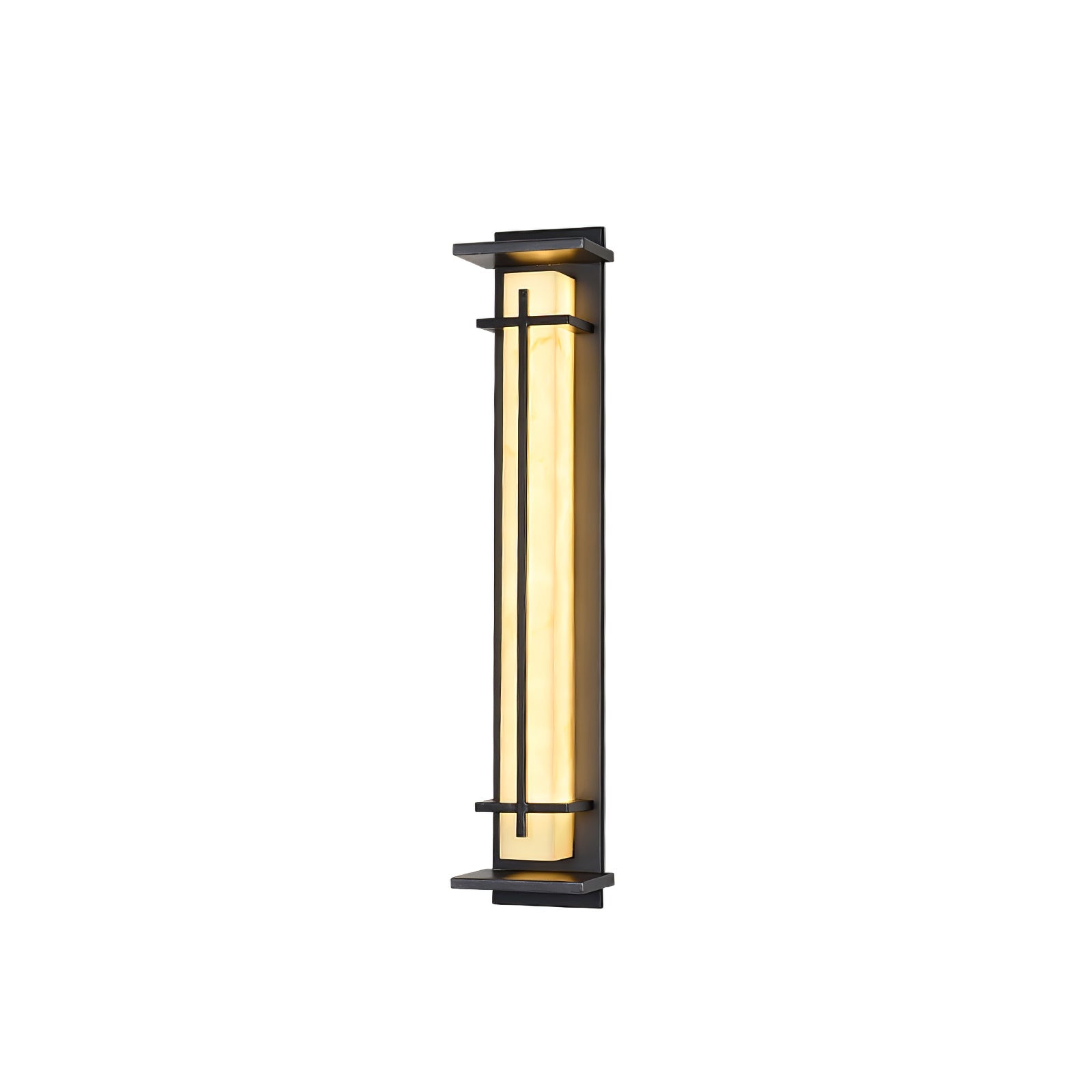 Applique murale extérieure carrée en albâtre – IP65, 3 tailles disponibles