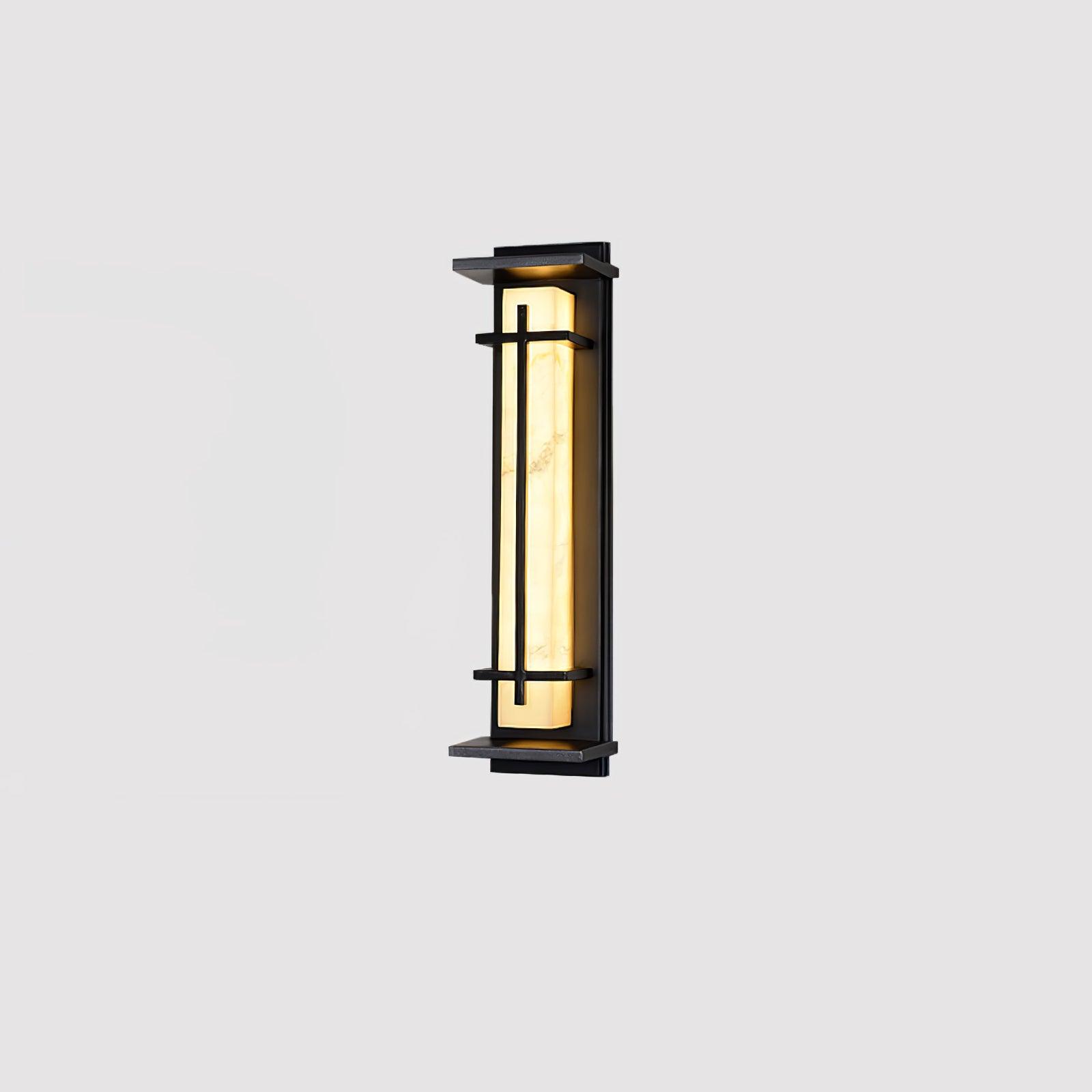 Applique murale extérieure carrée en albâtre – IP65, 3 tailles disponibles