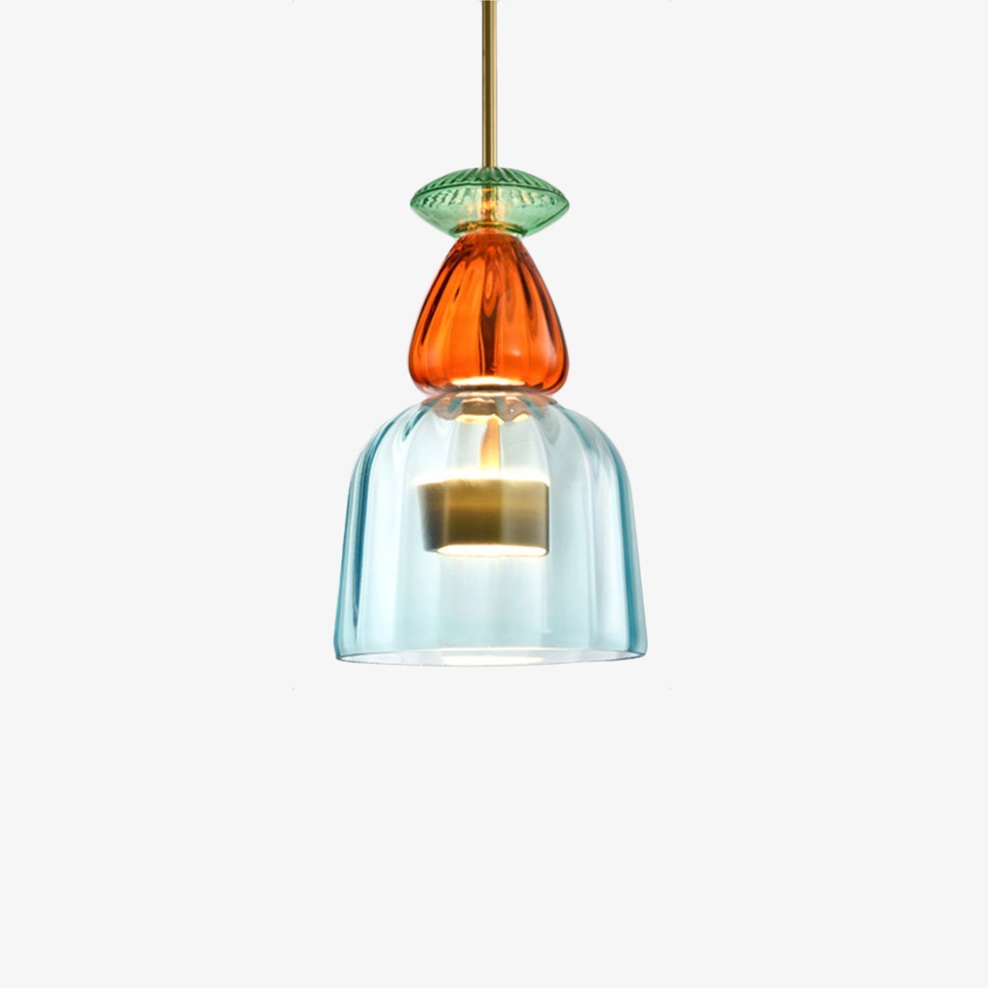 Suspension LED en verre teinté coloré – style nordique Illumy