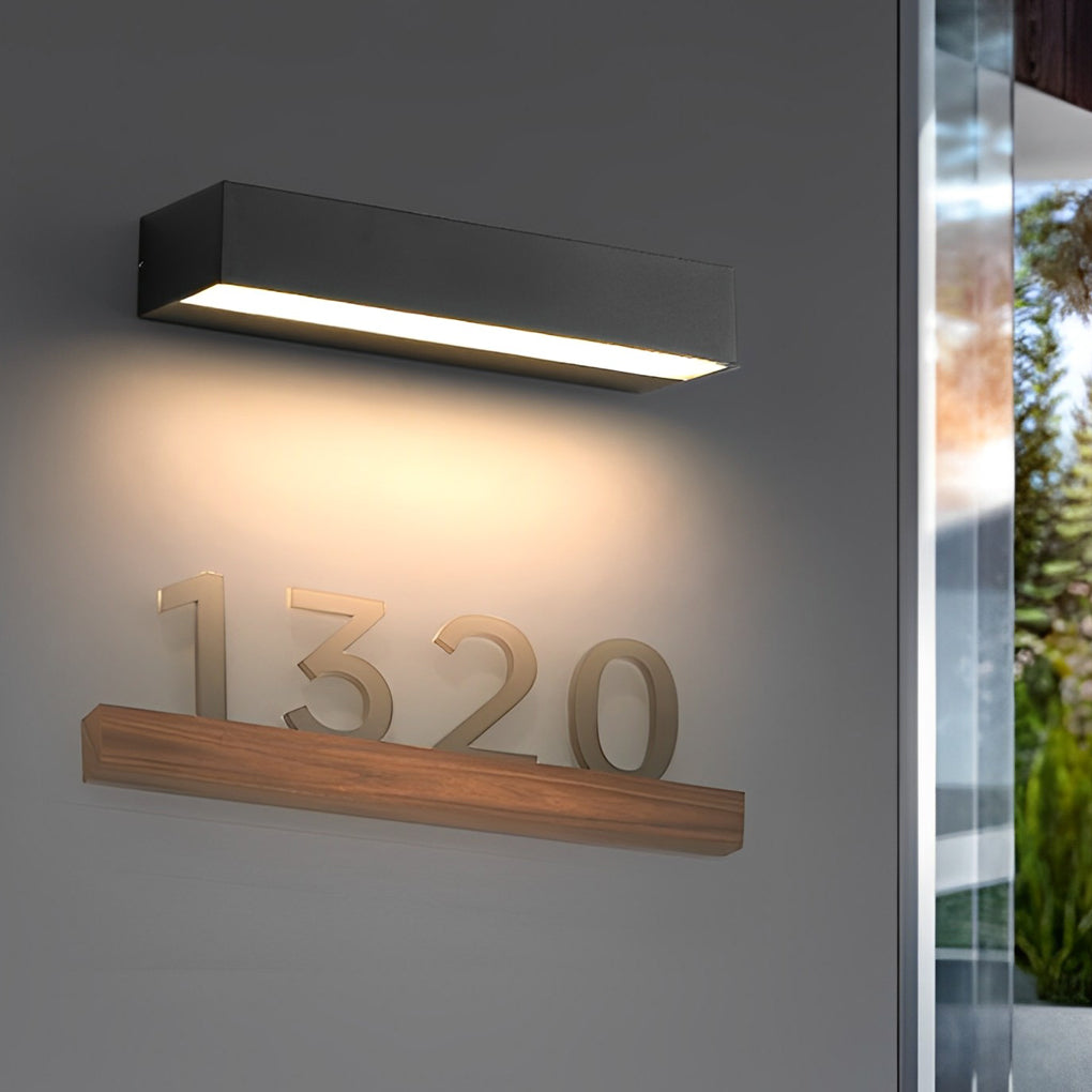 Applique Murale Extérieure LED Linéaire Minimaliste