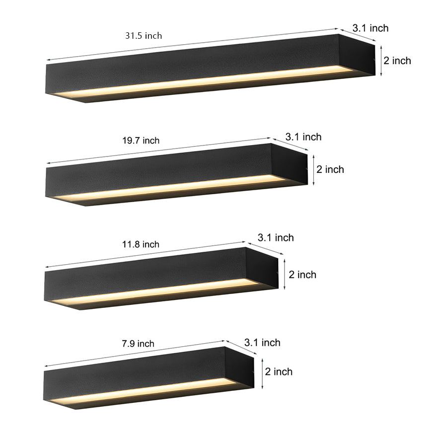 Applique Murale Extérieure LED Linéaire Minimaliste