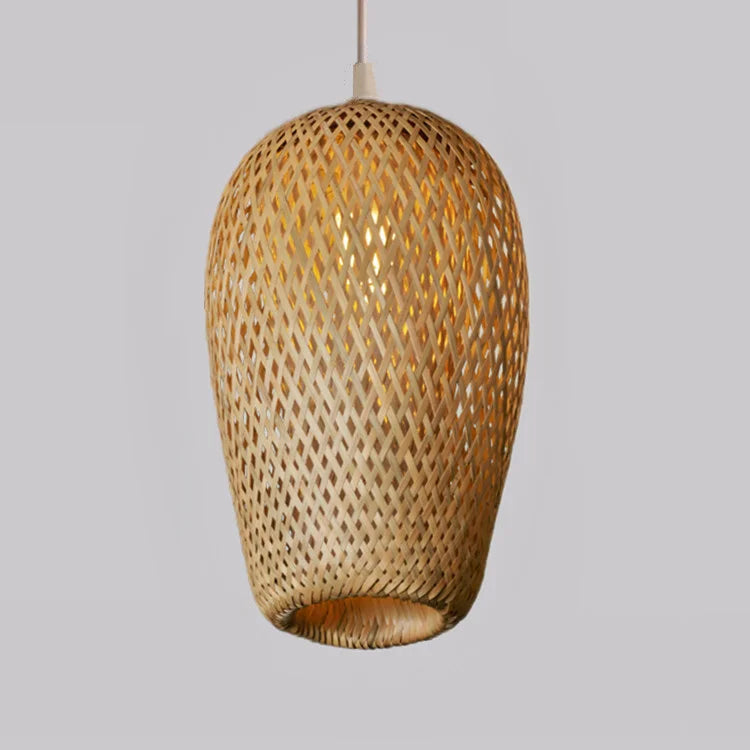 Suspension en bambou tressé Éméa