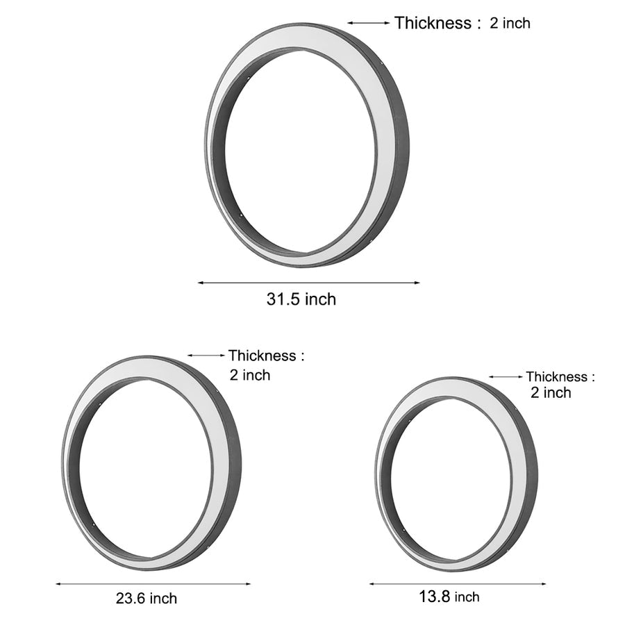 Applique Murale Extérieure Ronde LED – Effet Pleine Lune