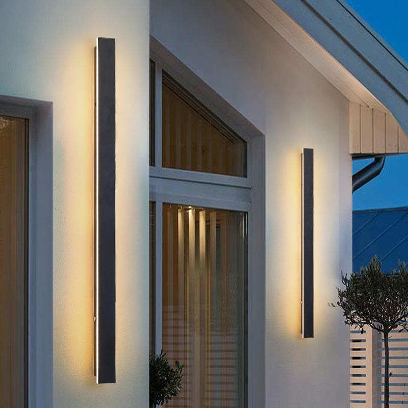 Applique Murale Extérieure Linéaire LED Ultra Fine