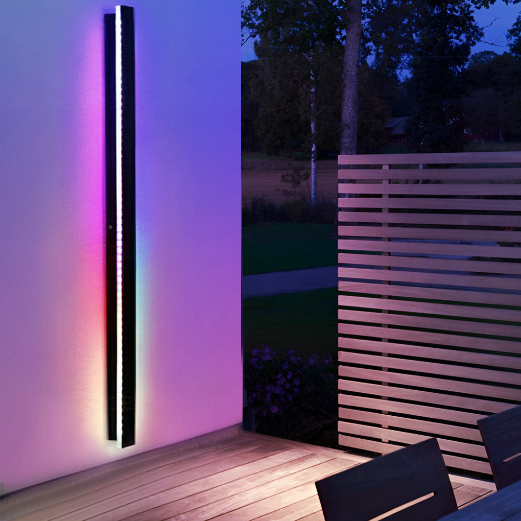 Applique Murale Extérieure Linéaire LED Ultra Fine