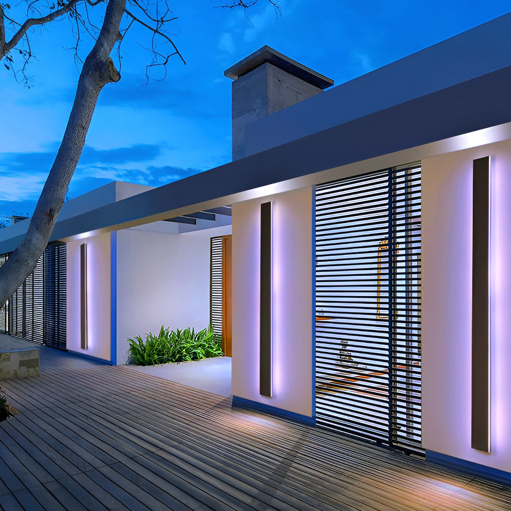 Applique Murale Extérieure Linéaire LED Ultra Fine