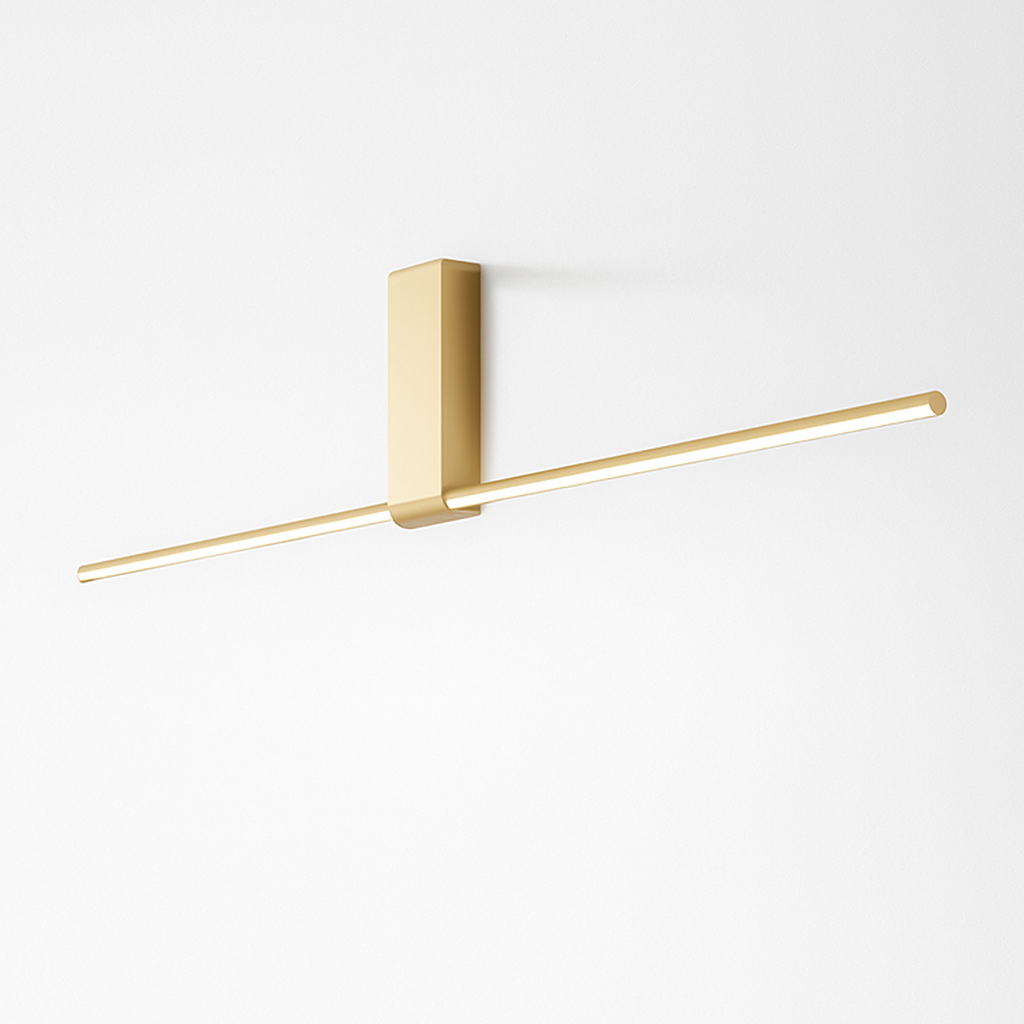 Plafonnier LED minimaliste barre lumineuse en métal – Mahil, noir