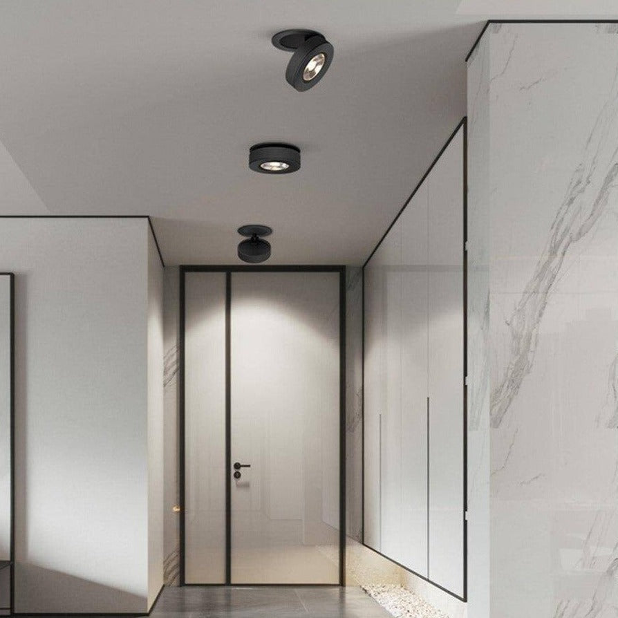 Spot LED rond orientable encastrable en aluminium – dimmable, Slim